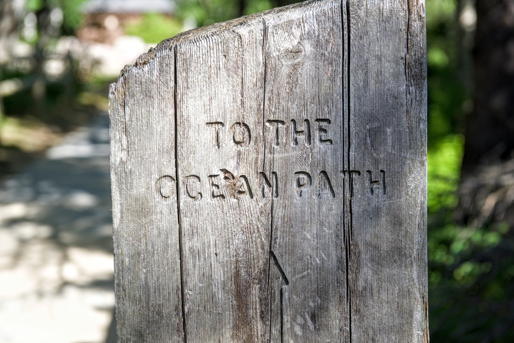 Beginning of the Ocean Path in Acadia National Park